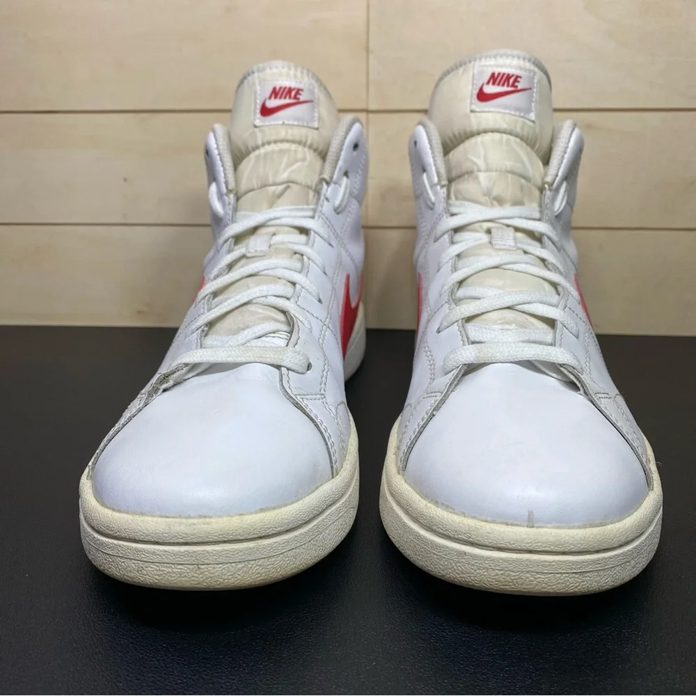 Nike Court Royale 2 Mid White Red Men's Size 9.5 Shoes Sneakers CQ9179-101 - Picture 5 of 11